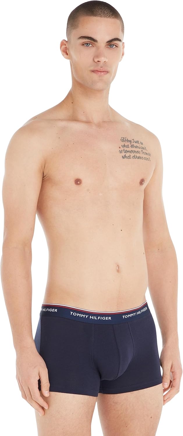 Tommy Hilfiger Herren Boxershorts (3er Pack) S Blau (Peacoat), S Blau (Peacoat)