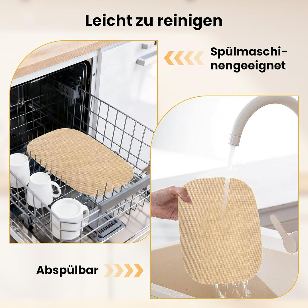 GEEKHOM 3 Stück Dauerbackfolie für Thermomix TM7 - Silikon Backfolie Zubehör Für Thermomix Küchenmas