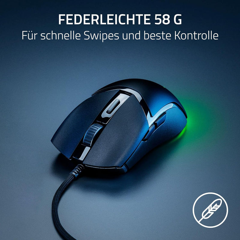 Razer Cobra - Leichte kabelgebundene Gaming-Maus mit Chroma RGB (Federleichte 57 g, Optische Maus-Sw