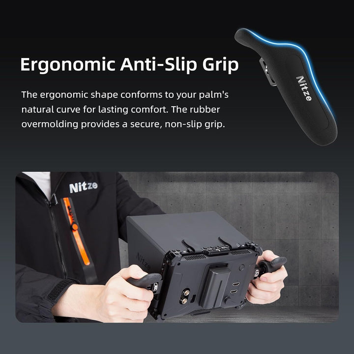 Nitze Side Handle, Seitengriff-Kit mit 1/4" Schraube und abnehmbaren Positionierstiften für Smartpho
