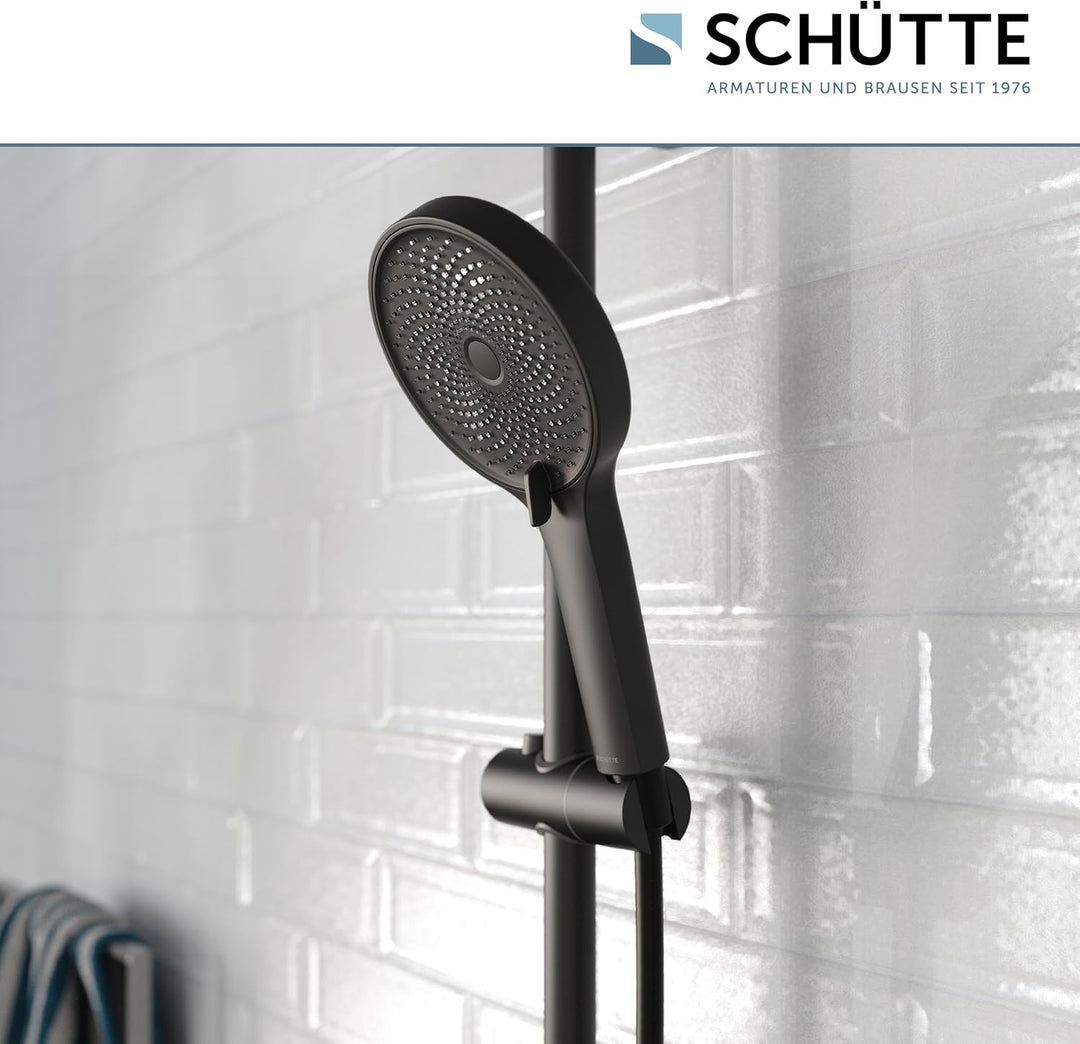 SCHÜTTE Handbrause SAMOA RAIN | Samtstrahl-Technologie | Duschkopf mit über 300 Düsen | 3 einstellba