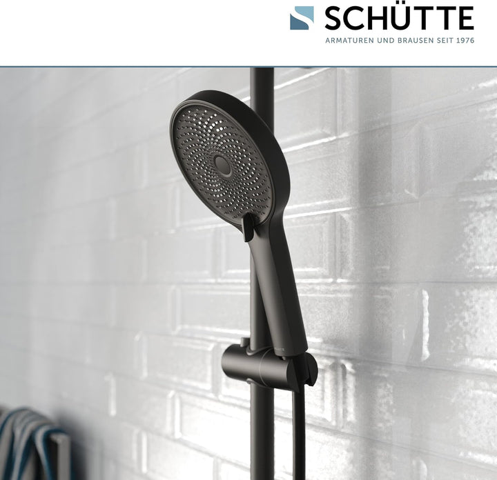SCHÜTTE Handbrause SAMOA RAIN | Samtstrahl-Technologie | Duschkopf mit über 300 Düsen | 3 einstellba