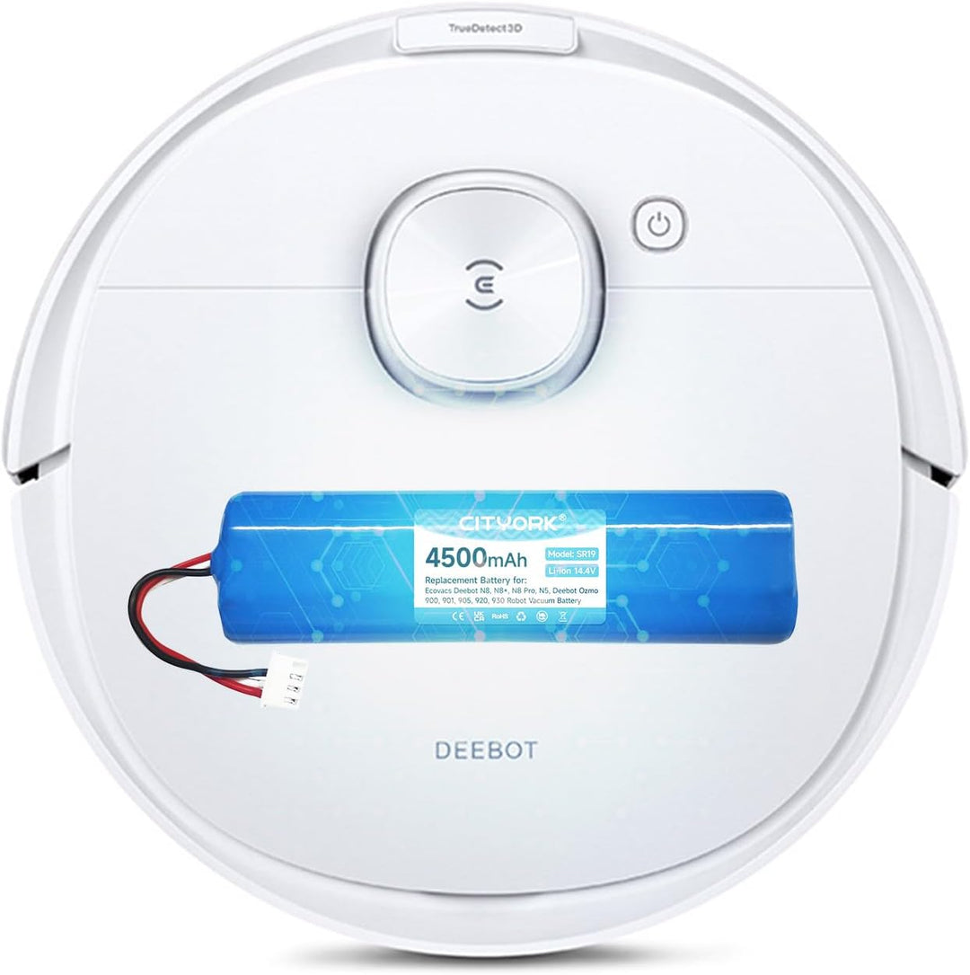 CITYORK 4500mAh 14,4 V Li-ion Ersatz Akku für Ecovacs Deebot N8, N8+, N8 Pro, N8 Pro+, N5 Home, Akku