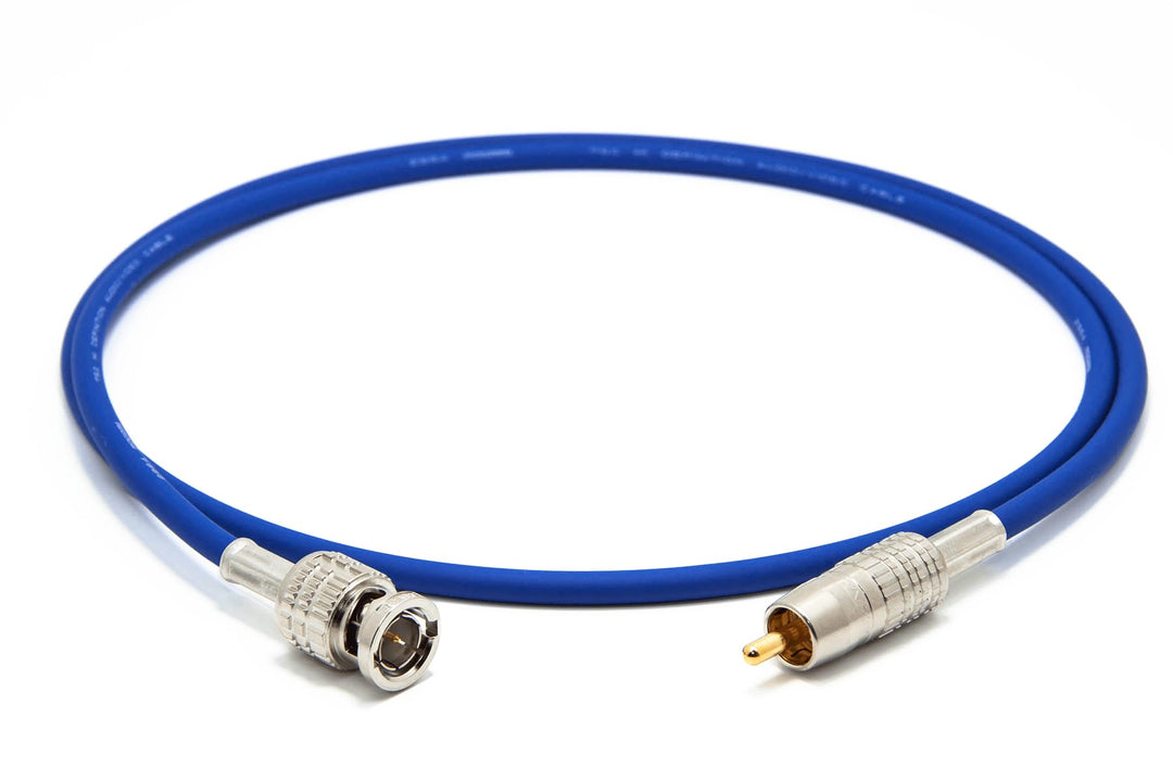 enoaudio Mogami 2964 High-Definition Digital Koaxial Kabel 75 Ohm | Canare Gold Cinch RCA - BNC | Hi