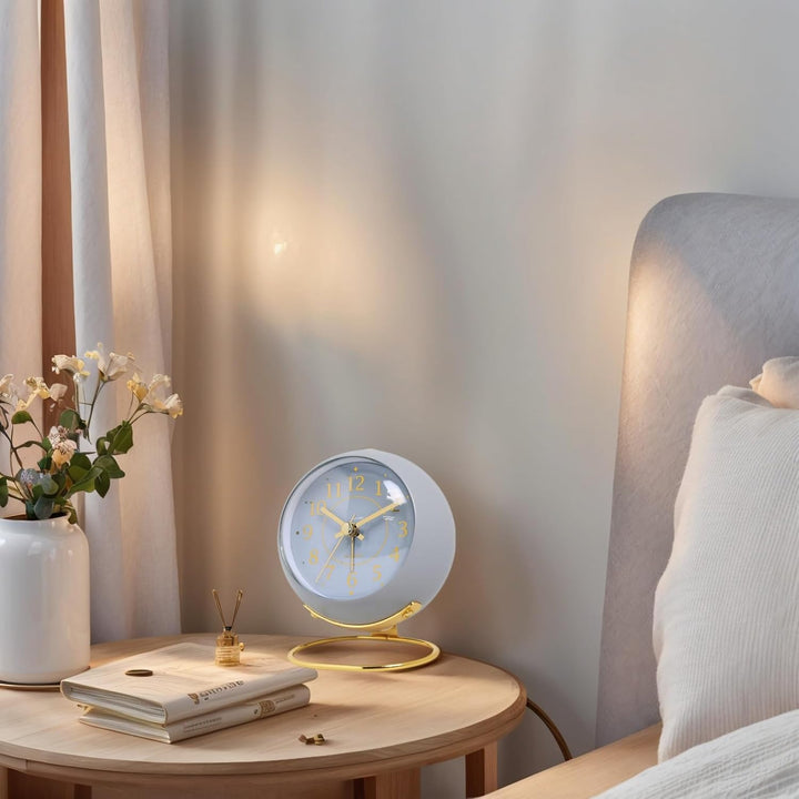 Lancoon Analogwecker Batteriebetrieben Für Reisen Schlafzimmer Regal Nachttisch Wohnzimmer Retro Des