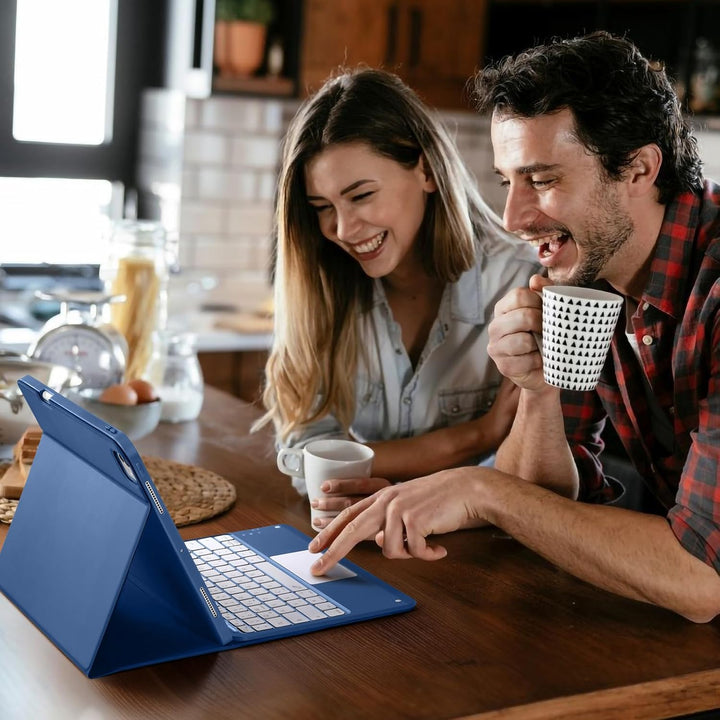 Vobafe Hülle mit Tastatur für iPad Pro 13 Zoll M5/M4 (2025/2024), Multi-Touch Trackpad Hochwertige P