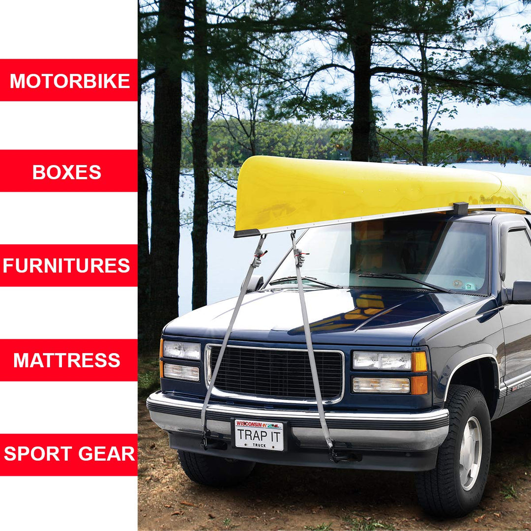 Master Lock 3062EURDAT Spanngurt mit S-Haken und Ratsche, Grau, 1,80 m x 25 mm Gurt, 4-er Set Pack 4