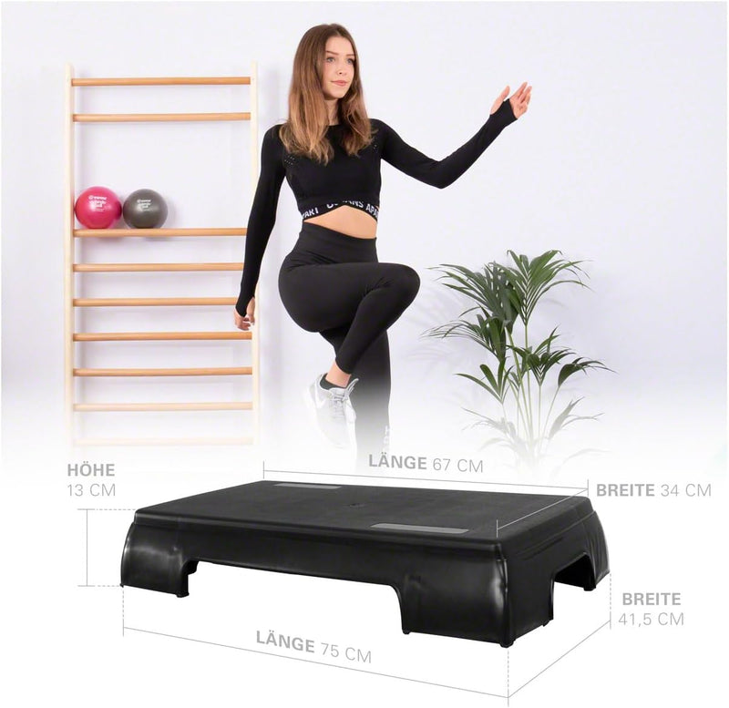 Stepp Brett Stepper Aerobic Studio Fitness Step Board Einteilig