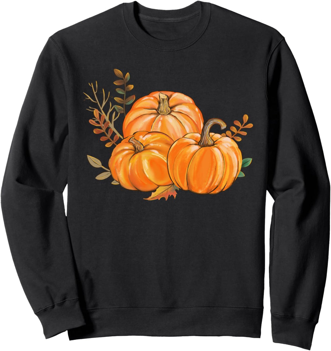Kürbisse, fallende Blätter, Kürbisse, Hayrides Sweatshirt