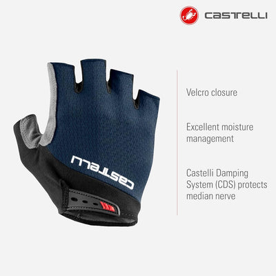 CASTELLI Herren Entrata V Glove Fahrradhandschuhe M Belgian Blue, M Belgian Blue