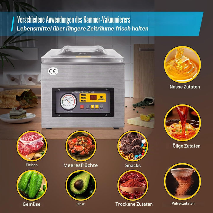 Kammervakuumierer,Vakuumverpackungsmaschine, Tisch-Vakuumverpackungsmaschine,kammer vakuumiergerät,g