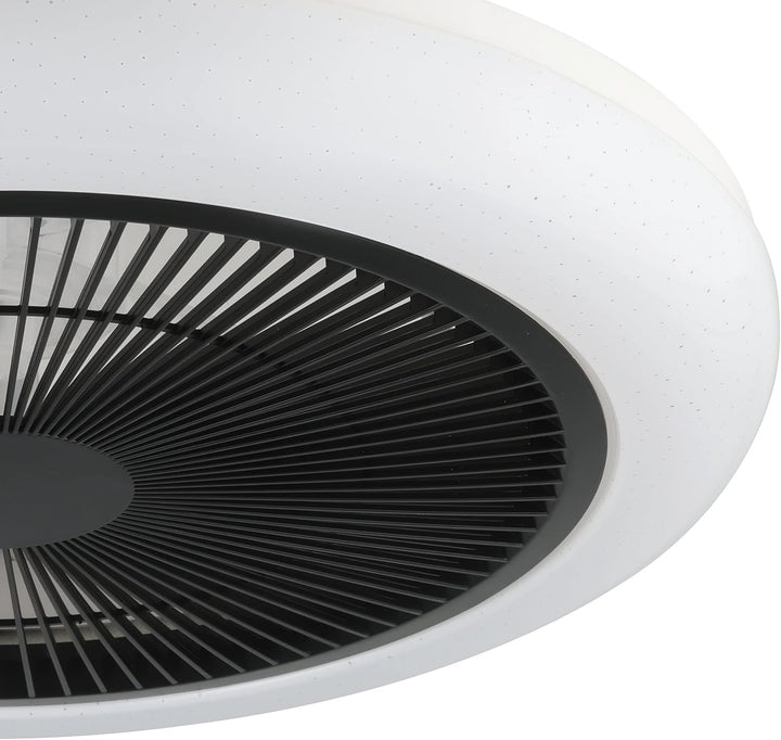 EGLO Deckenventilator mit LED Beleuchtung Kostrena, Ventilator Decke dimmbar mit Fernbedienung, Time