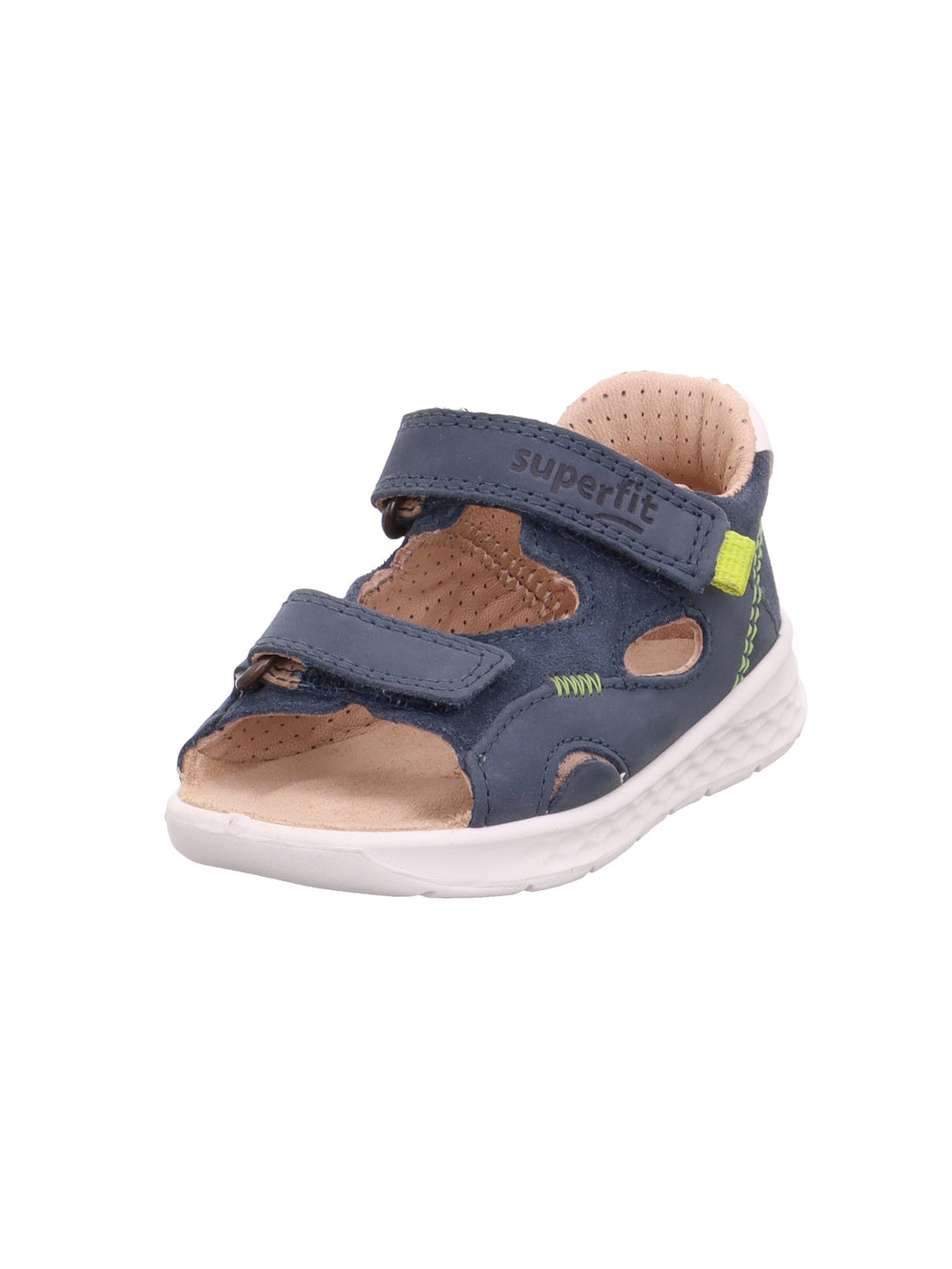 Superfit Baby Jungen Lagoon Sandale Knöchelriemen, 19 EU Blau Grün 8010