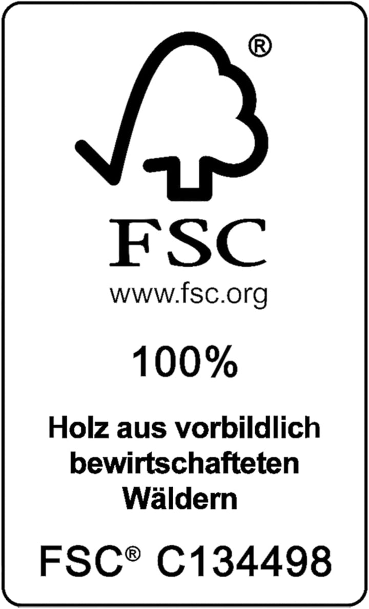 CADOCA® Tierhaus FSC®-Zertifiziert Kiefer 65x55x54cm 2-stöckig Treppe Sonnenterrasse Katzenhaus Katz