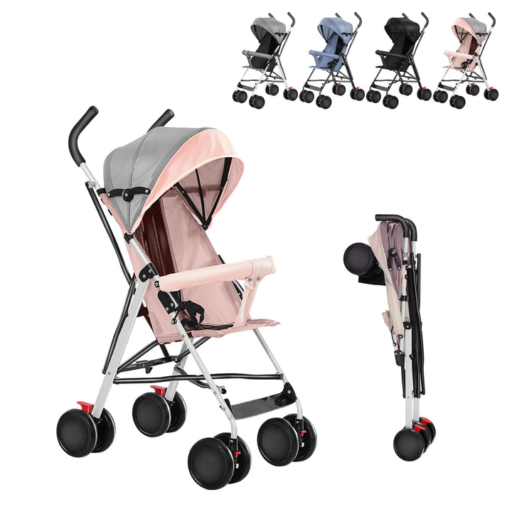 Kinderwagen, kompakt und faltbar, mit Matte, faltbar, kompakter Kinderwagen, für Babys von 6 Monaten