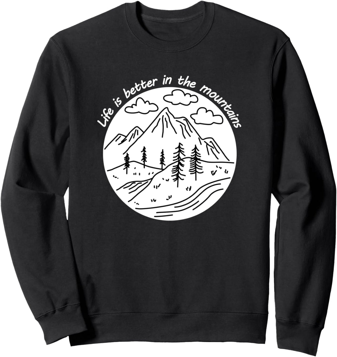 Wandern Natur Camper Wildnis Berge Sweatshirt
