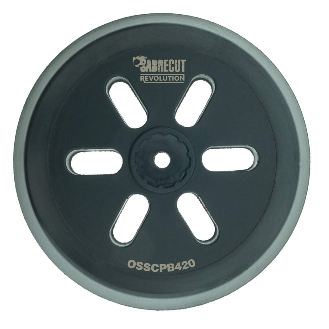 1 x SabreCut OSSCPB420 150mm mittelharter 6-Loch-Exzenterschleifer mit Klettverschluss-Stützteller k