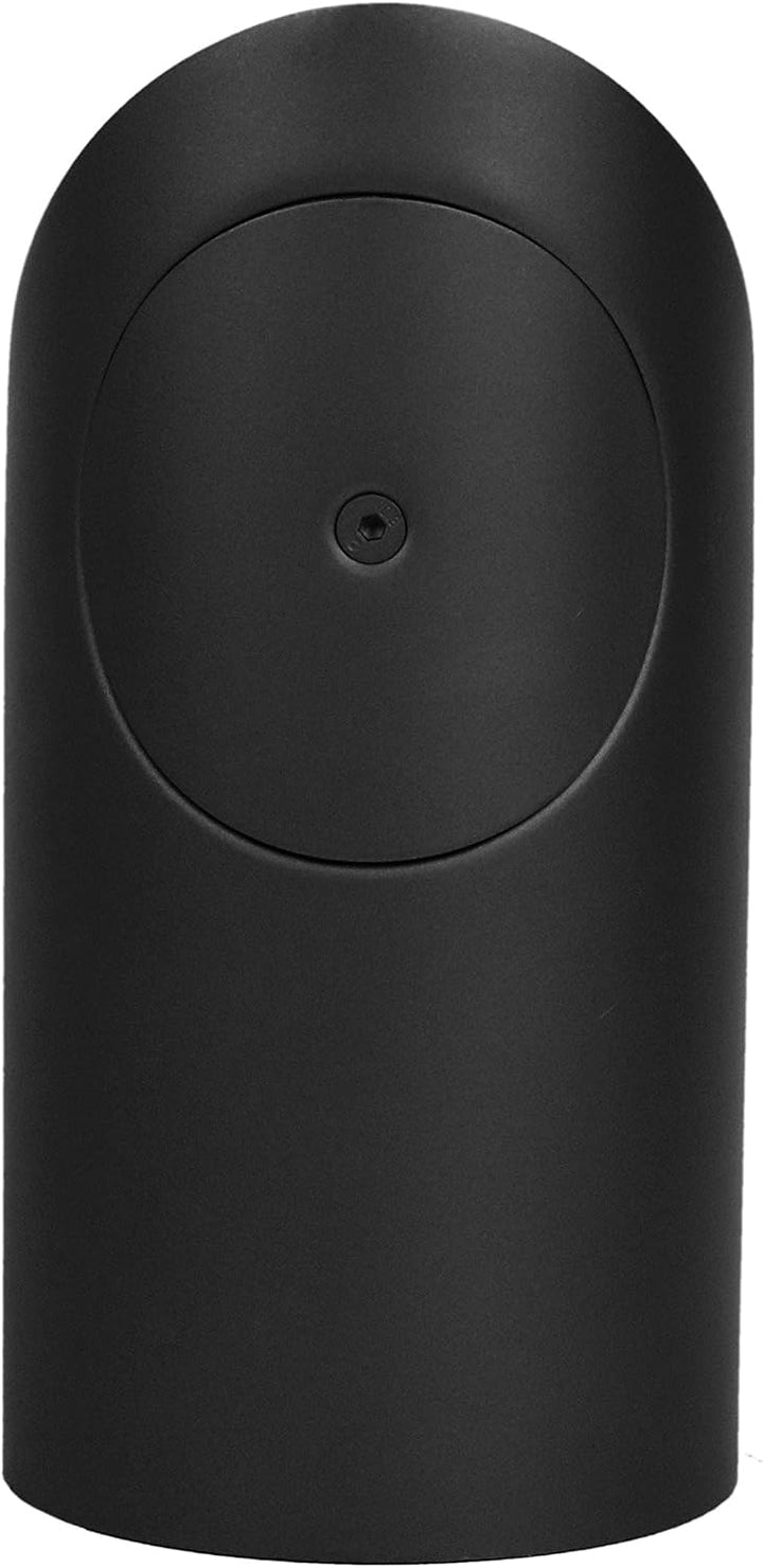 LANZZAS Ofenrohr Bogen 1x 90° Grad (Spitzbogen) mit Tür, im Durchmesser, DN Ø 150 mm, Farbe: schwarz