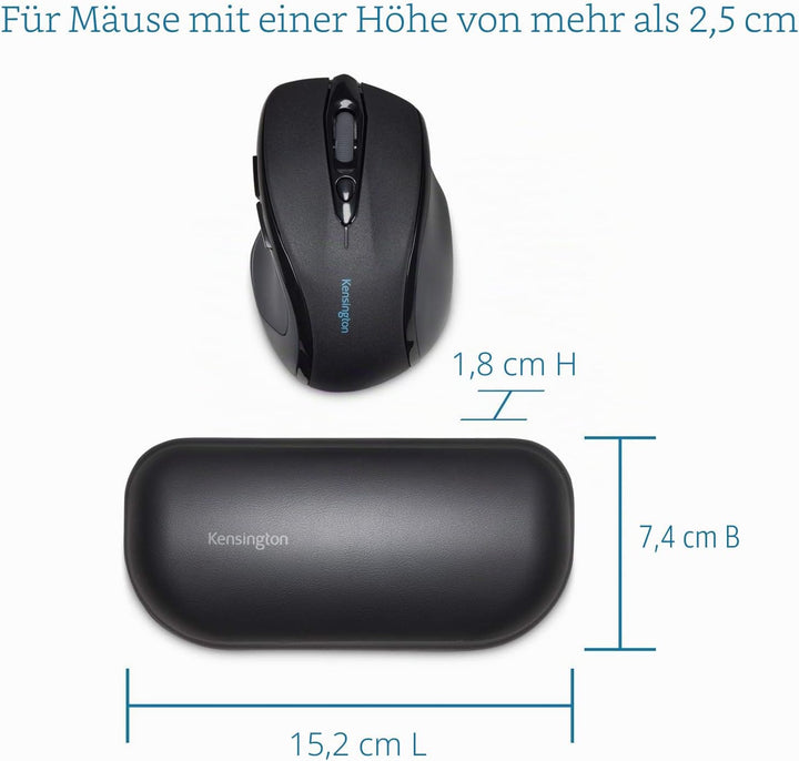 HyperX HX-WR Wrist Rest Pad, Schwarz & Kensington K52802WW ErgoSoft Handgelenkauflage (für Standardm