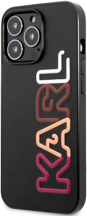 Karl Lagerfeld KLHCP13LPCOBK Hülle für iPhone 13 Pro / 13 6,1" schwarz/Black hardcase Multipink Bran