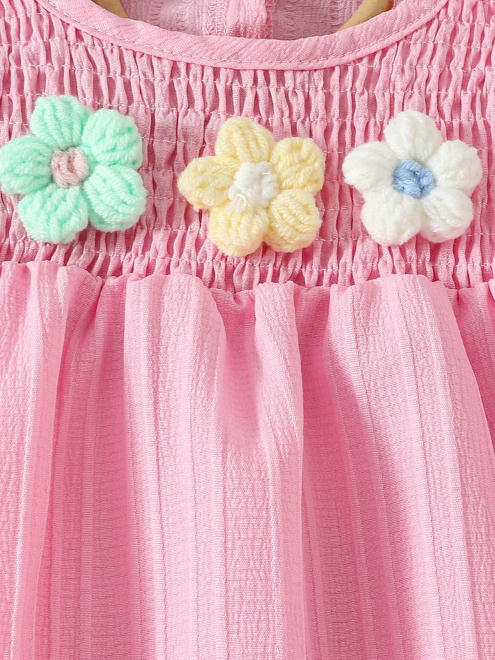 Kleinkind Baby Mädchen Kleidung Blumen Rüschen T-Shirts Tops Shorts Süsse Sommer Kleidung Sets 12-18