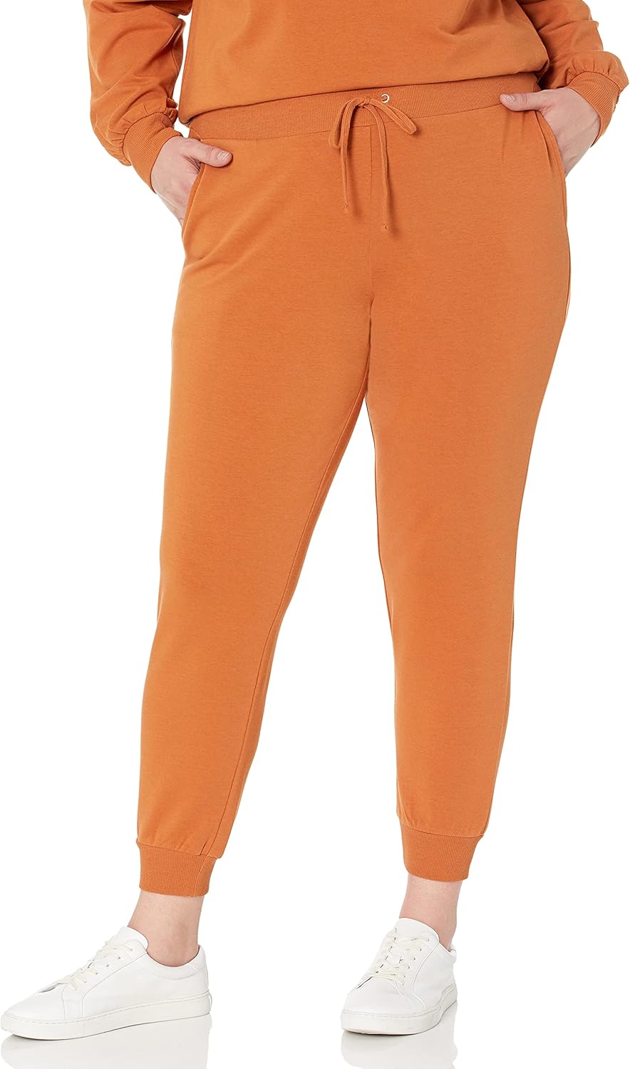 The Drop Damen Sweatpants Grace Jogginghose, Extra-weich, Stretch, Rippenbündchen S Adobe, S Adobe