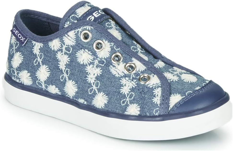 Geox Mädchen Jr Ciak Girl C Sneakers 24 EU Avio, 24 EU Avio
