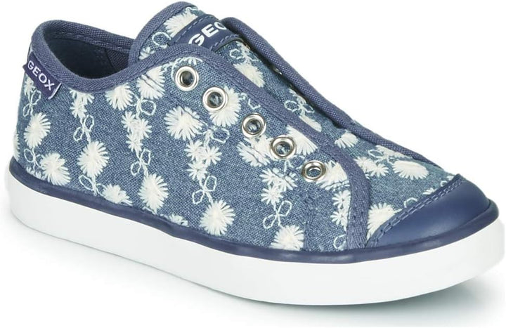 Geox Mädchen Jr Ciak Girl C Sneakers 24 EU Avio, 24 EU Avio