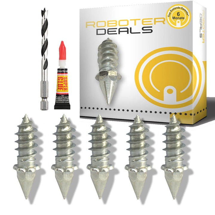 HRobotic Accessoires Edelstahl Spikes (40 Stück inkl. Montage-Werkzeug) für alle Wolf Loopo Rasenmäh