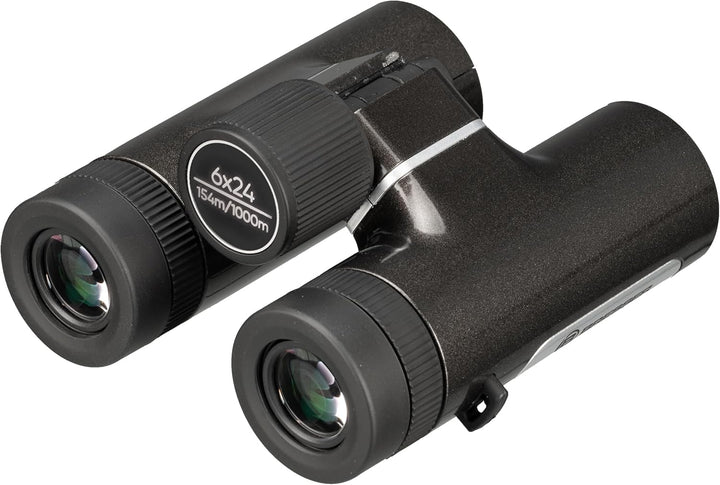 Bresser Kompakt-Fernglas 6x24 leicht und handlich mit 6-facher Vergrösserung, 154 m Sehfeld, Twist-u
