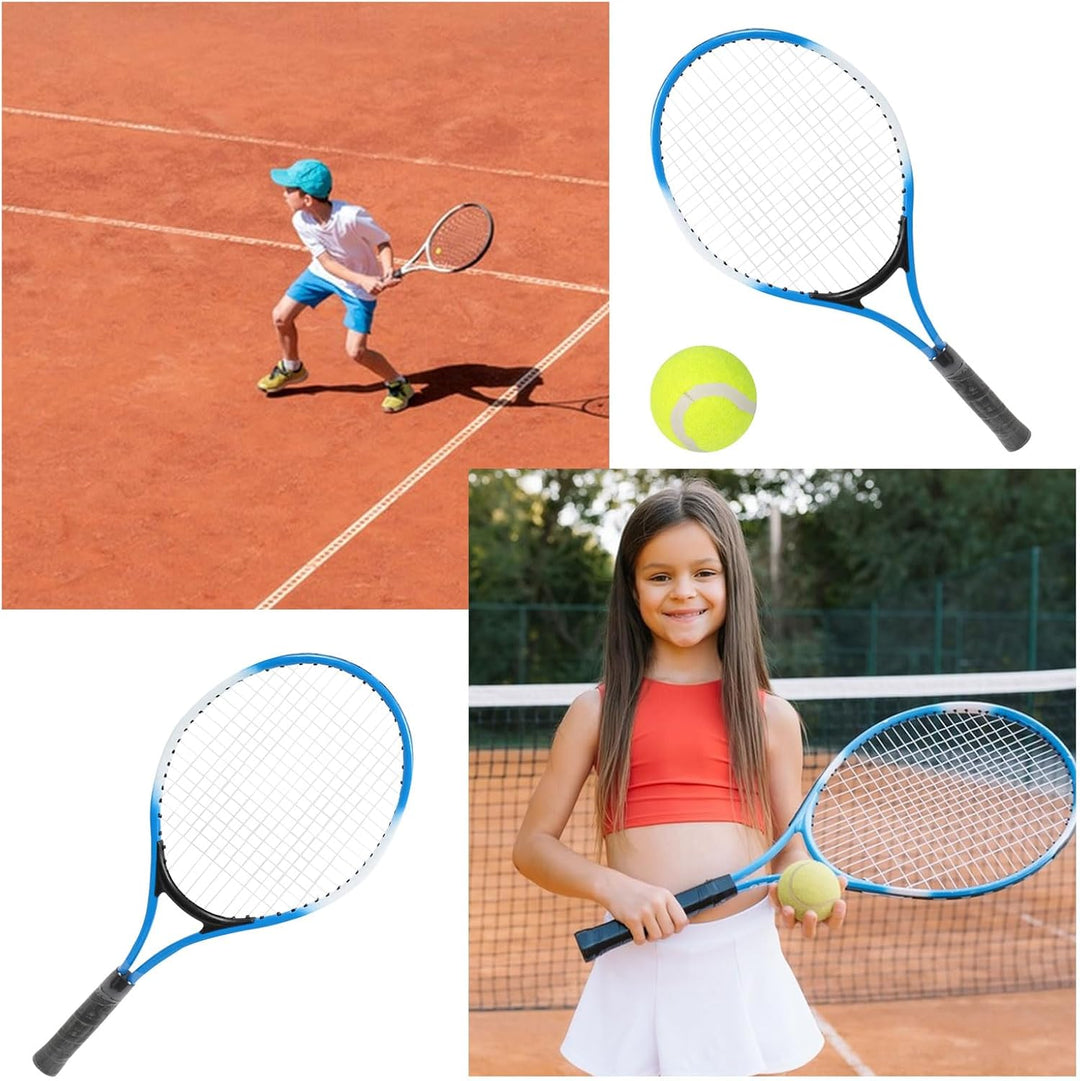 Mutuer Tennisschläger-Set für Kinder, 2 Tennisschläger mit 1 weichen Tennisball und 1 Tragetasche Te