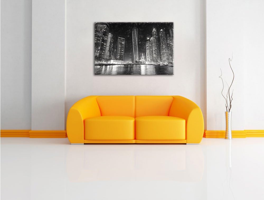 Pixxprint Dubai Burj al Arab als Leinwandbild/Grösse: 100x70 / Wandbild/Kunstdruck/fertig bespannt,