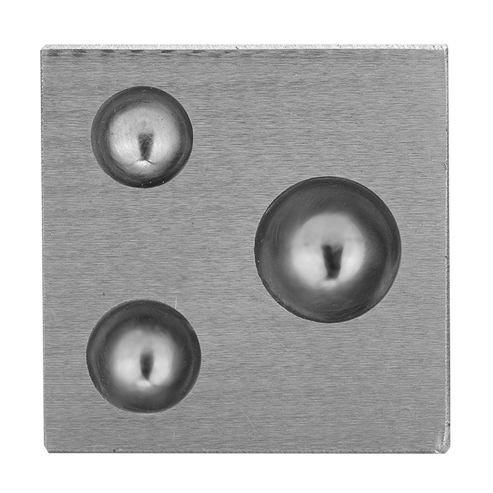 Durable Jewelry Dapping Block, Metal Dapping Block, 50MM 1,97 Zoll Hobbyisten, Juweliere für Schmuck
