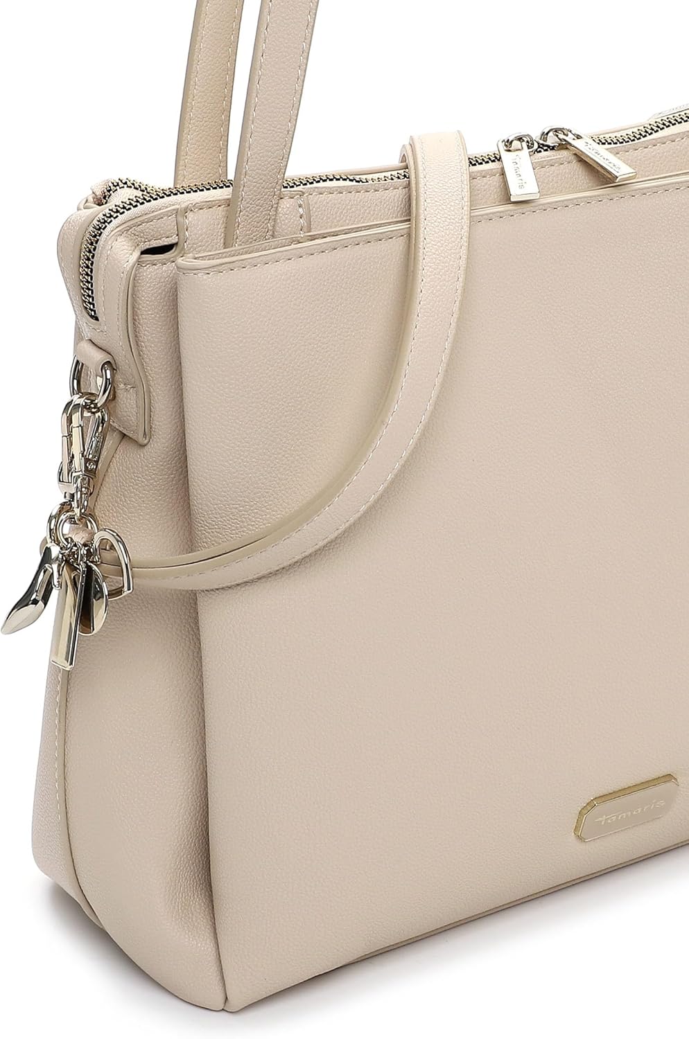 Tamaris Shopper TAS Katharina 34235 Damen Handtaschen Uni Beige Einheitsgrösse, Beige Einheitsgrösse