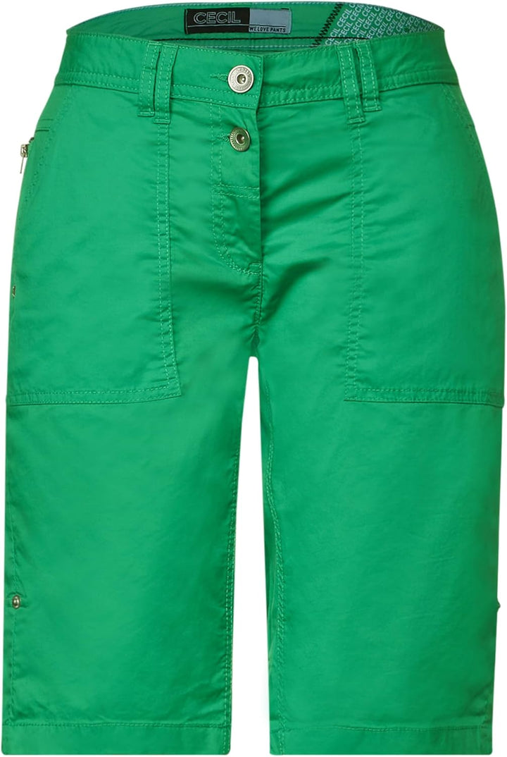 Cecil Damen Baumwollshorts 34W Fresh Green, 34W Fresh Green