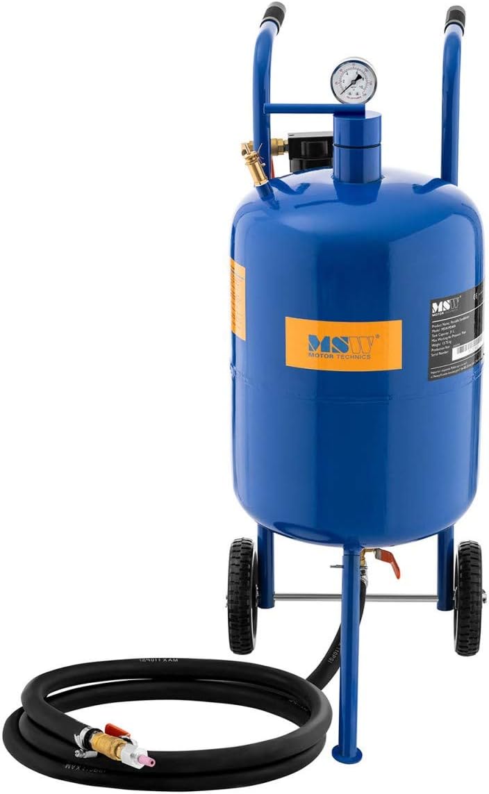 MSW MSW-MS40A Sandstrahlgerät Sandstrahler Strahlgerät mobil 40 l - 7,6 bar