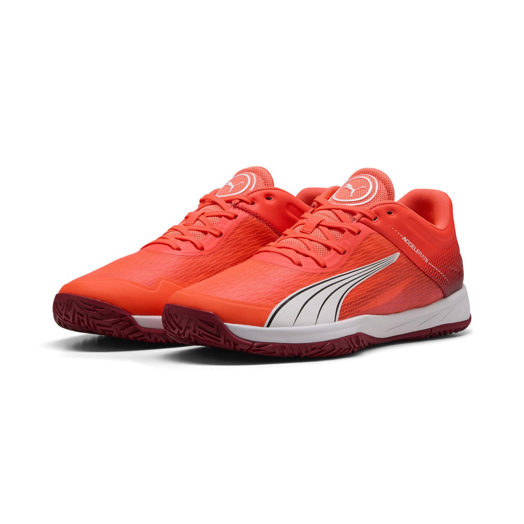 Puma Beschleunigt Den Turbo Unisex Hallenturnschuh 38 EU Glowing Red Puma White Dark Crimson Puma Bl