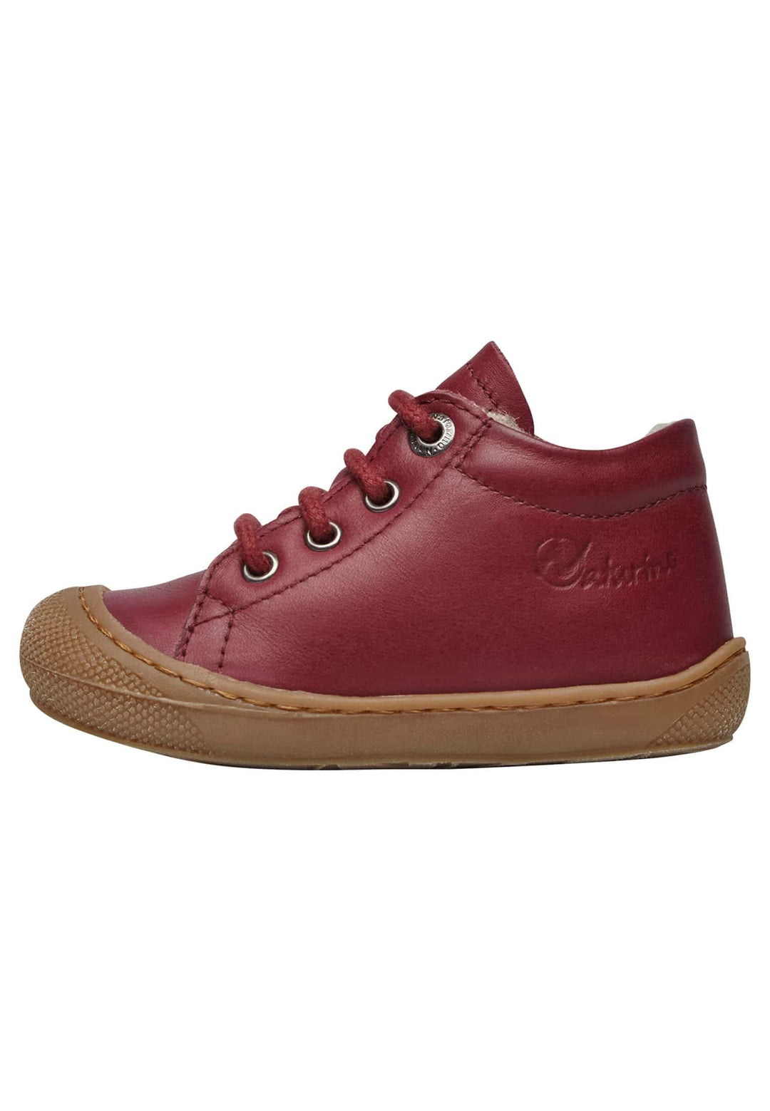 Naturino Cocoon-Lauflernschuh aus Veloursleder in Flecken-Optik-Animal 23 EU Dunkelrot, 23 EU Dunkel