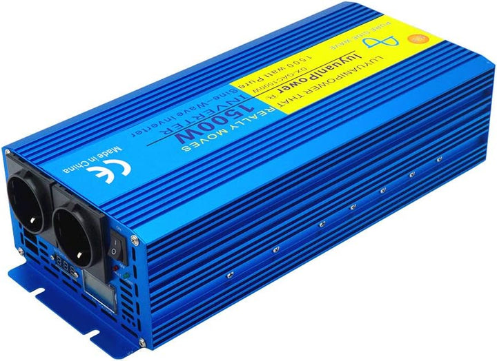 Yinleader Spannungswandler 1500W/3000W 12V 230V Reiner Sinus Wechselrichter LED+LCD Power Inverter m