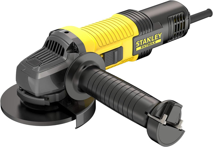 Stanley FatMax Winkelschleifer FMEG220K (850 Watt, 125 mm Scheibendurchmesser, M14 Spindelgewinde, f
