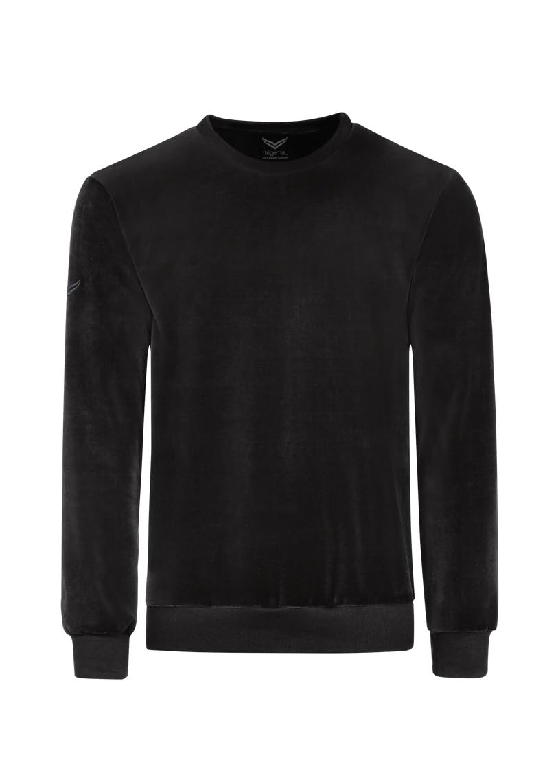 Trigema Herren Nicki-Shirt XL Schwarz, XL Schwarz