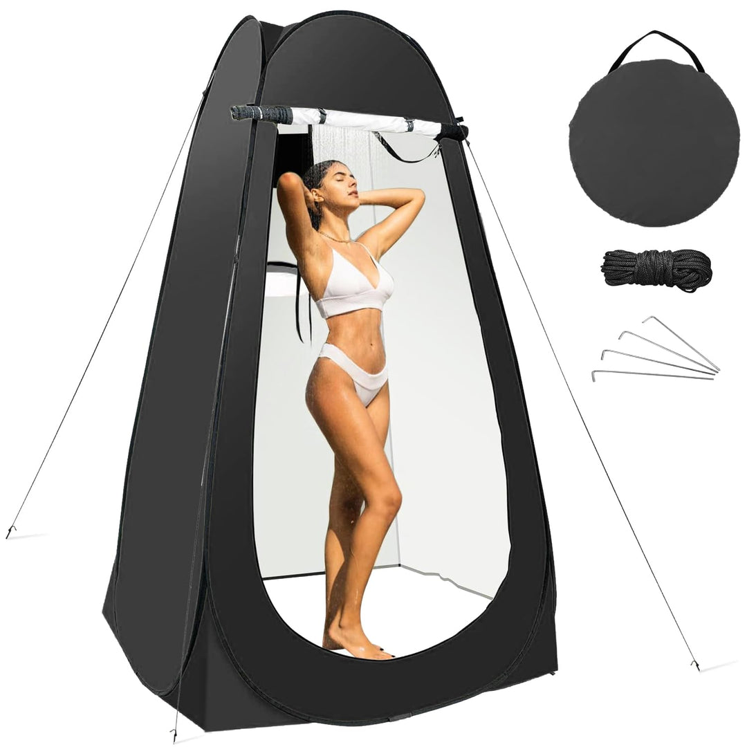 Taeku Pop-Up Toilettenzelt, Grosser Sichtschutz Umkleideraum, Tragbarer Sonnenschutz Überdachungs Re