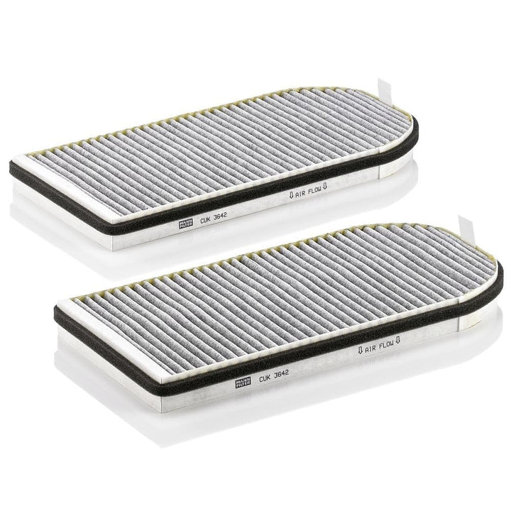 MANN-FILTER CUK 3642-2 Innenraumfilter – Kabinenluftfilter Satz (2er Set) – Für PKW