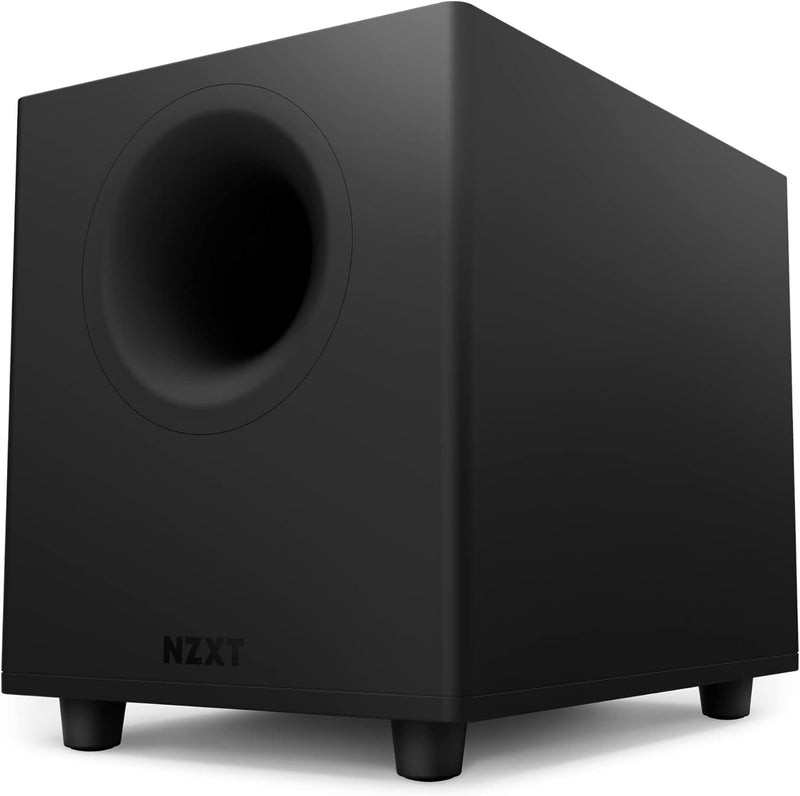 NZXT Relay PC-Gaming-Desktop-Subwoofer – AP-SUB80-EU - 140 Watt – Tiefer, kraftvoller Bass – Nach un