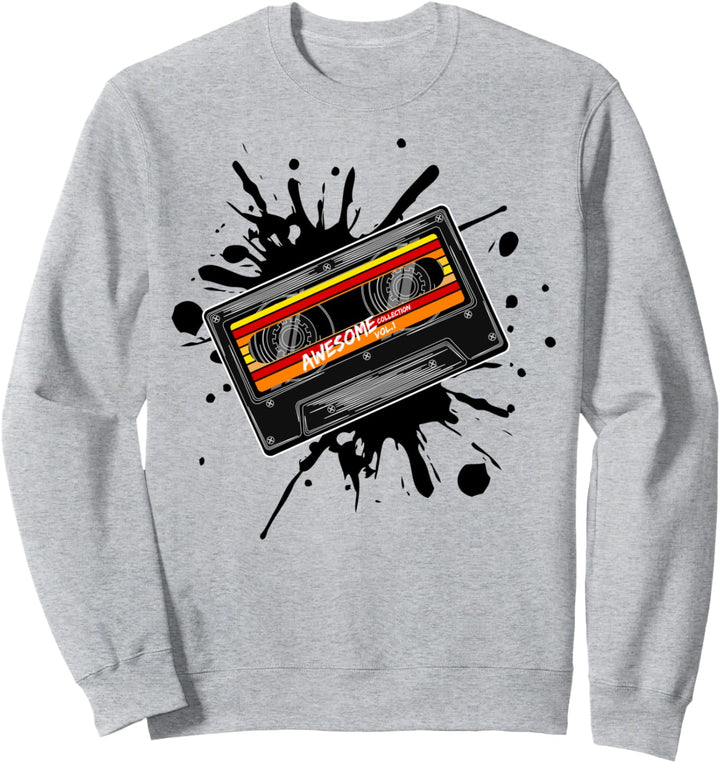 Vintage Retro Musik Kassetten Tapes Mixtape 80er und 90er Jahre Sweatshirt