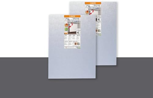 CLIMAPOR Dämmplatte alukaschiert, Hitze-Kälte-Stop, 0,8 m x 0,6 m x 10 mm, 12 Platten (ca. 5,76