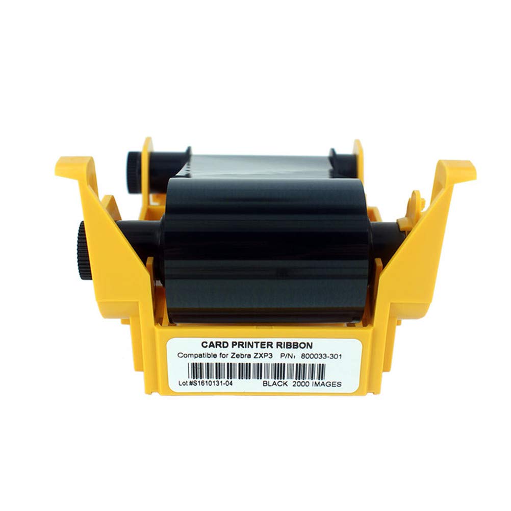 800033-301 Schwarzes Schwarzes Farbband ZXP3 Ribbon Resin Black Ribbon für Zebra ZXP Series 3 ZXP3 K