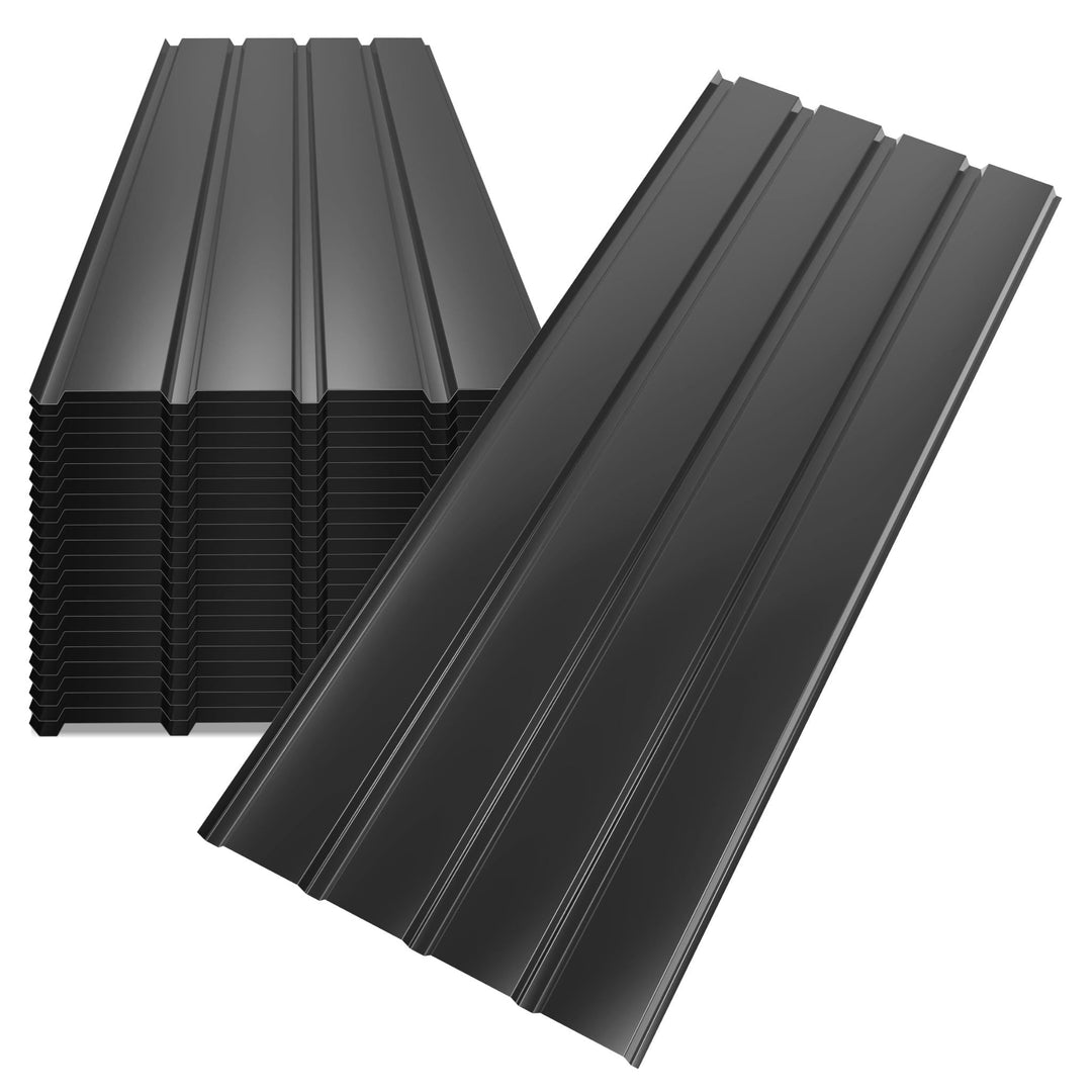 Mondeer Trapezbleche, 24 Stück Wellblechplatten für dach, 115 x 45 cm, 12m², Geeignet für Carportdäc