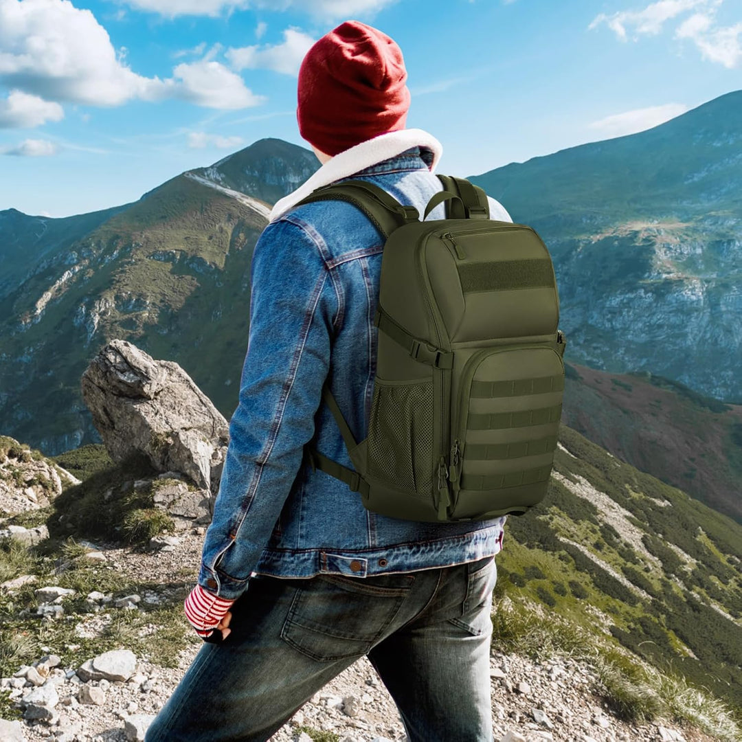 Molle Rucksack Herren Wanderrucksack Taktischer Backpack Schulrucksack 900D Nylon Mehrere Tasche Day