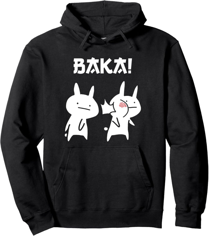 Lustiges Japan Baka Rabbit Ohrfeigen Anime und Manga Pullover Hoodie